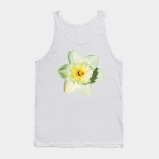 Cream Daffodil Flower Tank Top